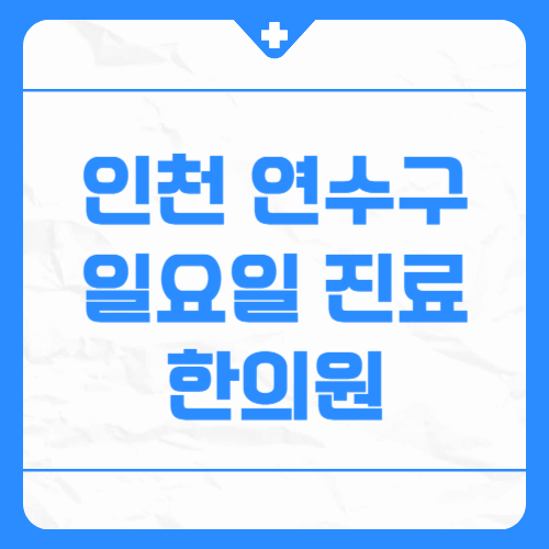 인천 연수구 일요일 진료 한의원