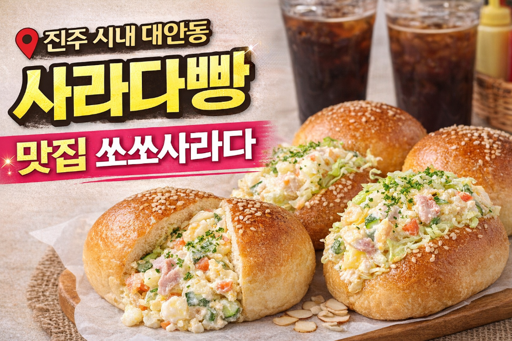 진주 사라다빵 맛집, 쏘쏘사라다 방문해 본 찐후기 공개