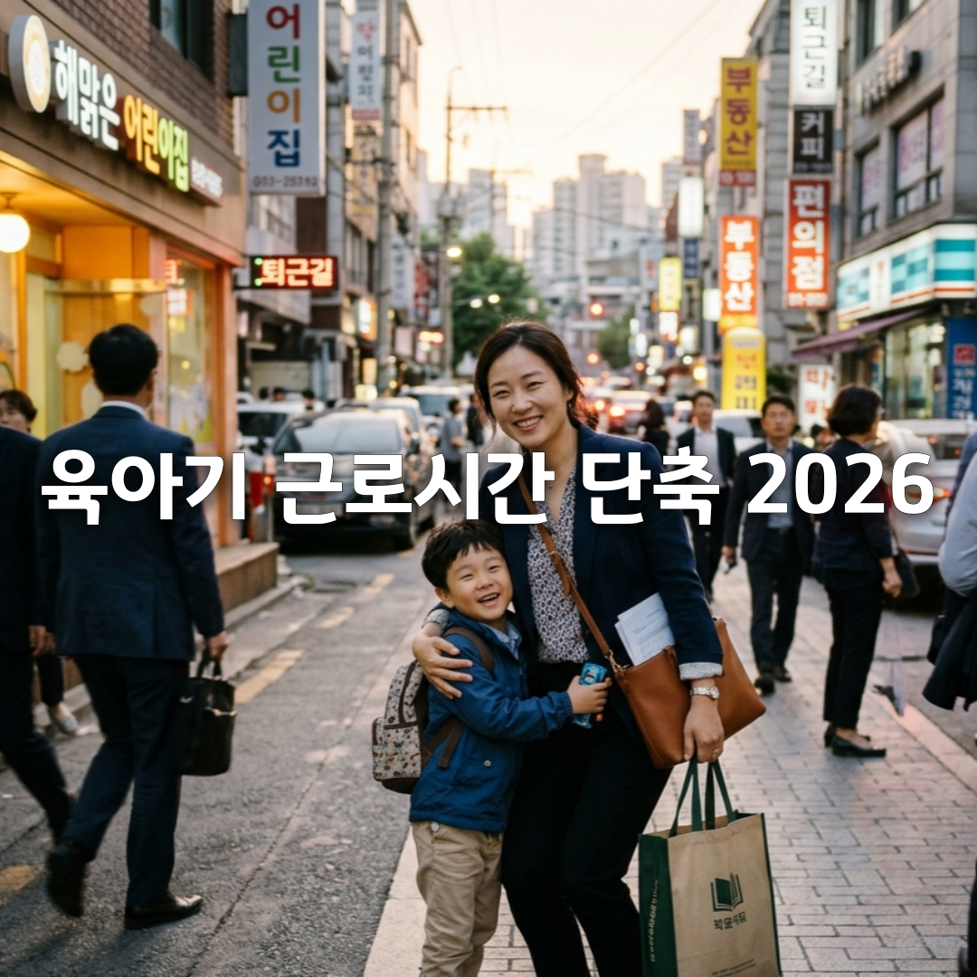 2026 육아기 근로시간 단축 총정리👨👩👧 조건·근무시간·급여·신청방법