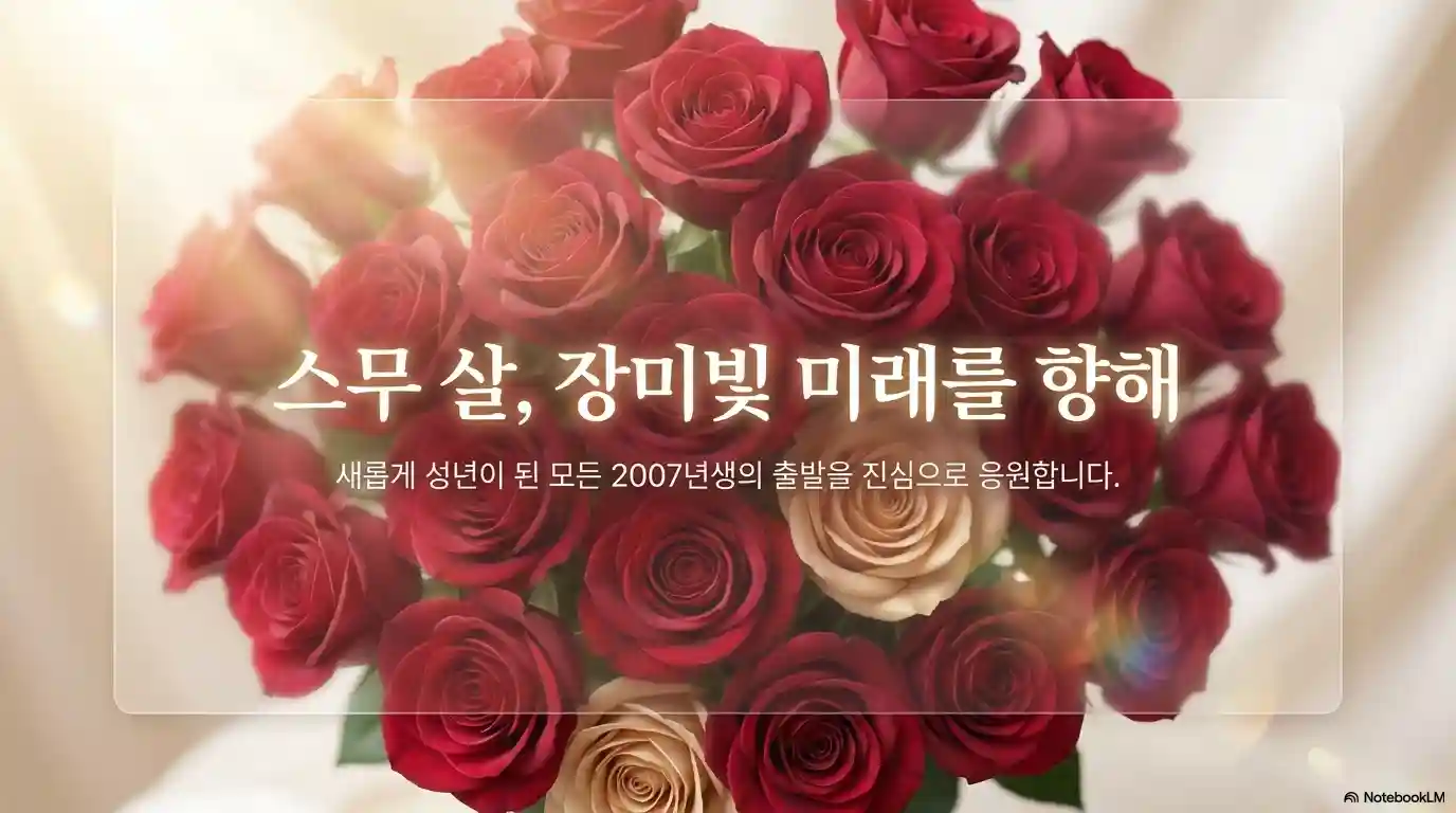 성년의 날 스무살 축하 장미