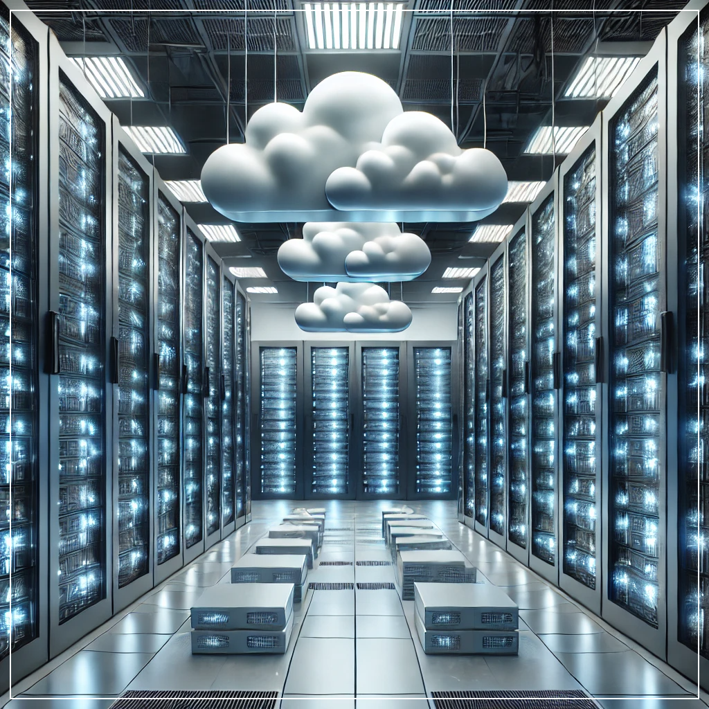 최신 데이터 센터에서 운영되는 클라우드 서버 인프라