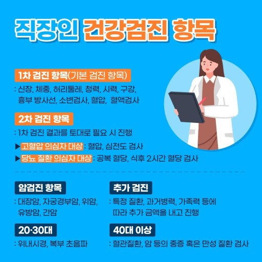 직장인 건강검진 예약방법 알아보기