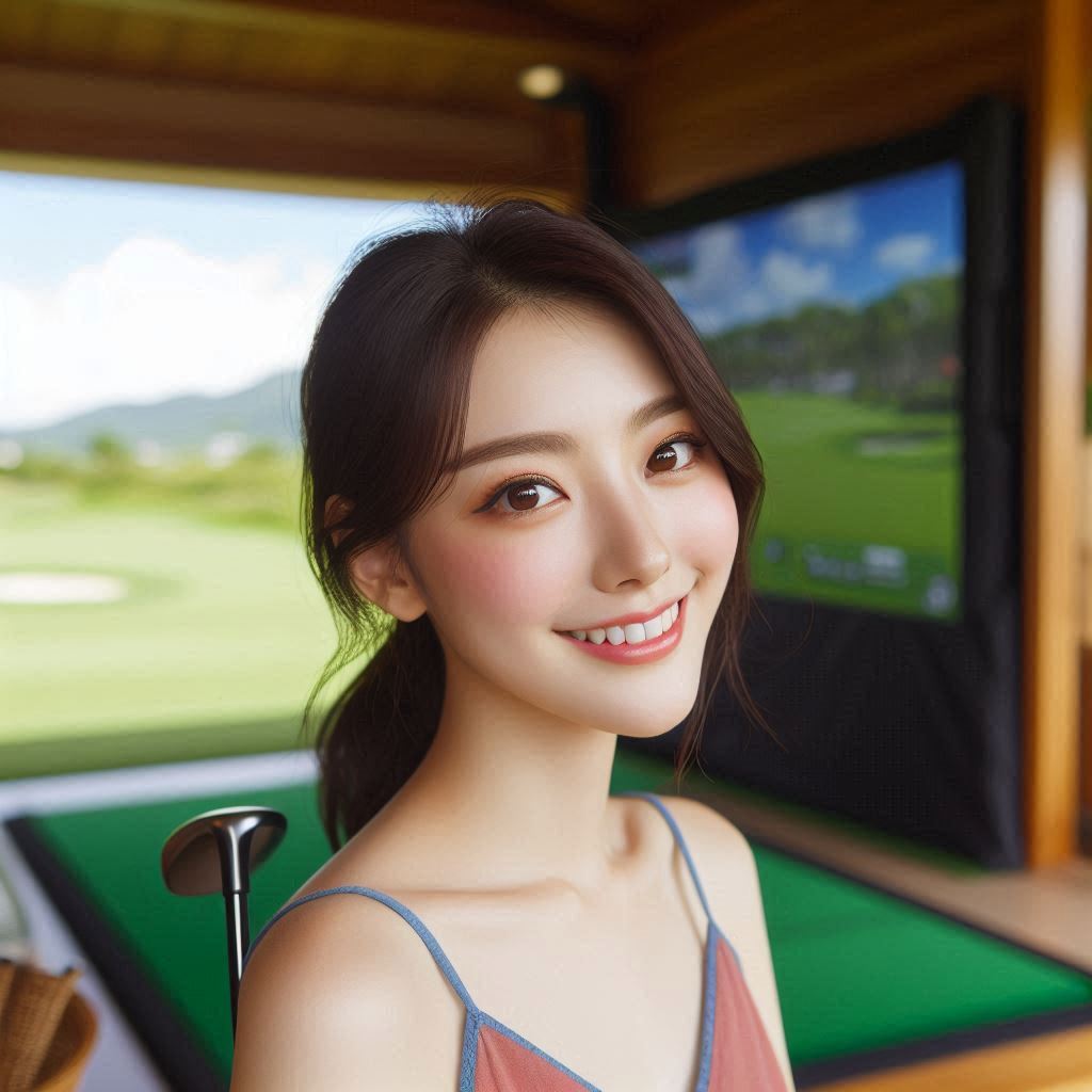 실내골프연습장 배경