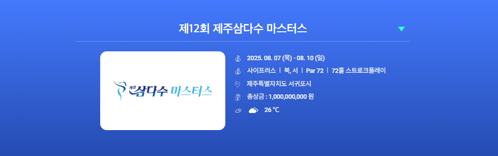 KLPGA 제주삼다수마스터스 제주특별자치도 서귀포시 윤이나 고지원 노승희 박성현