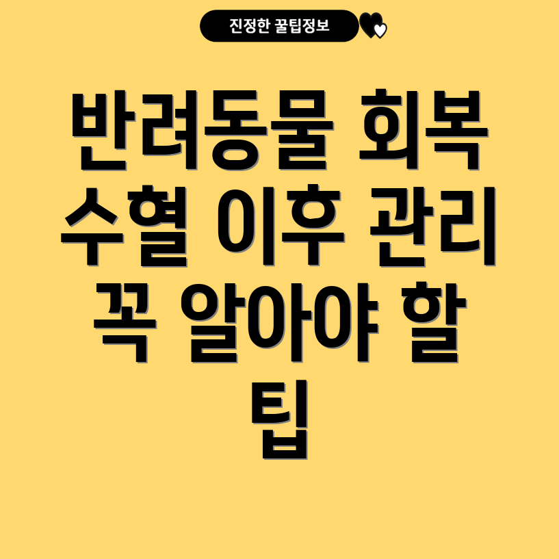 반려동물 수혈