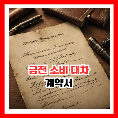 금전 소비 대차 계약서