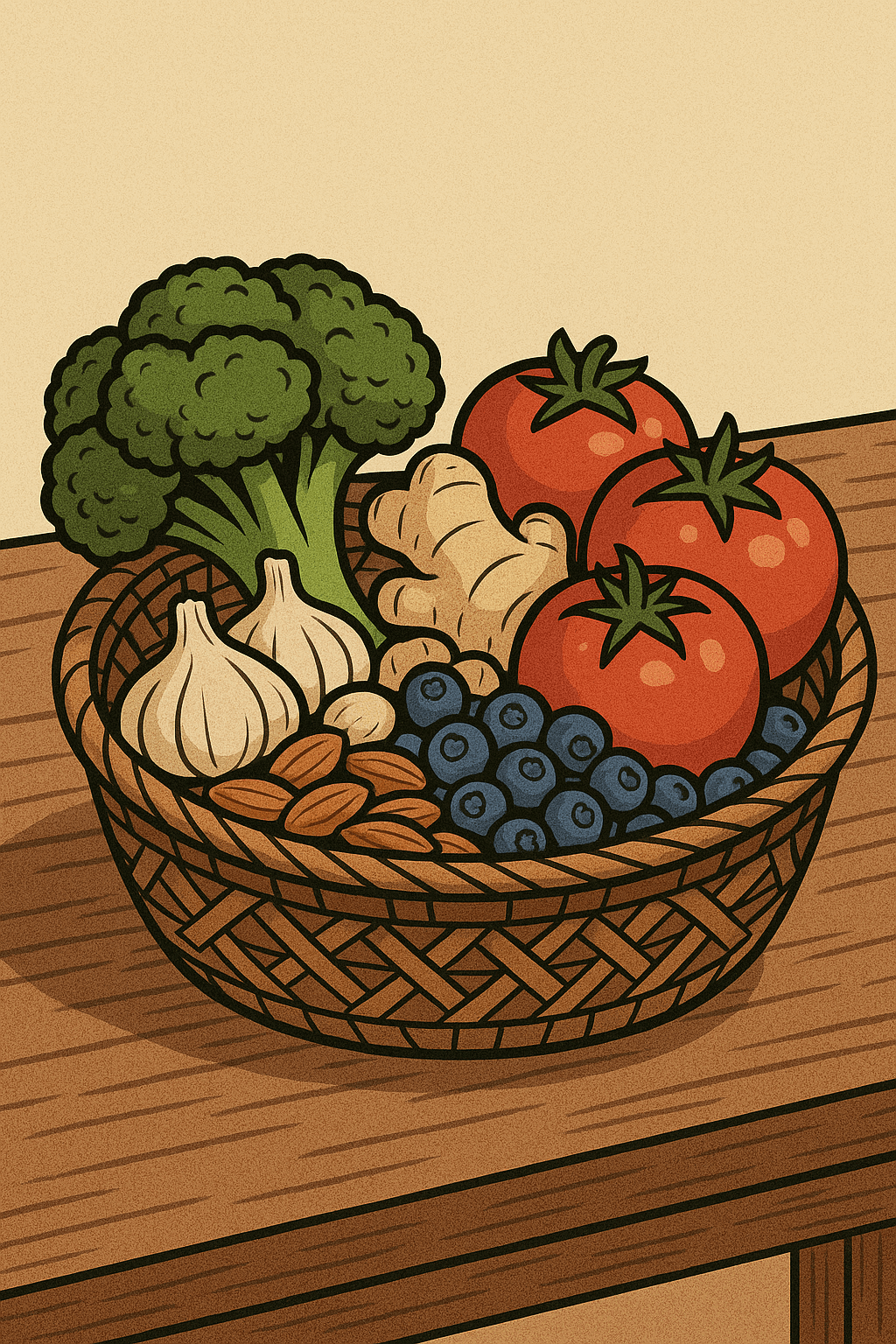 폐 건강에 좋은 여러가지 식재료 이미지.