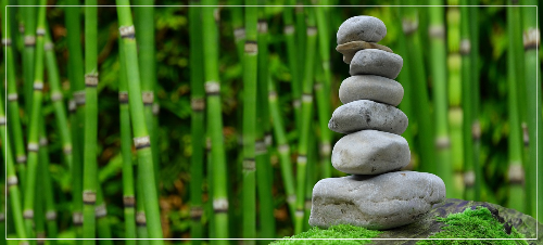 일본여행지대나무돌탑