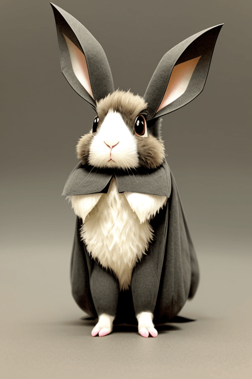 Playground AI로 생성한 그림(3) - 배트 토끼