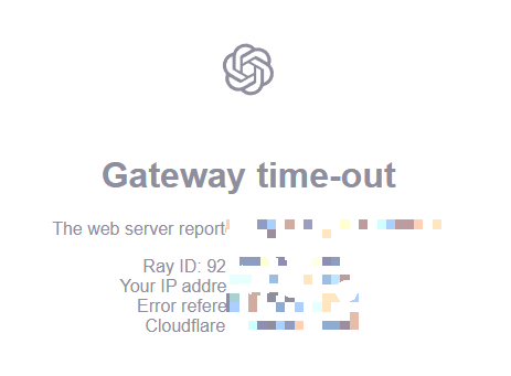 gateway time out