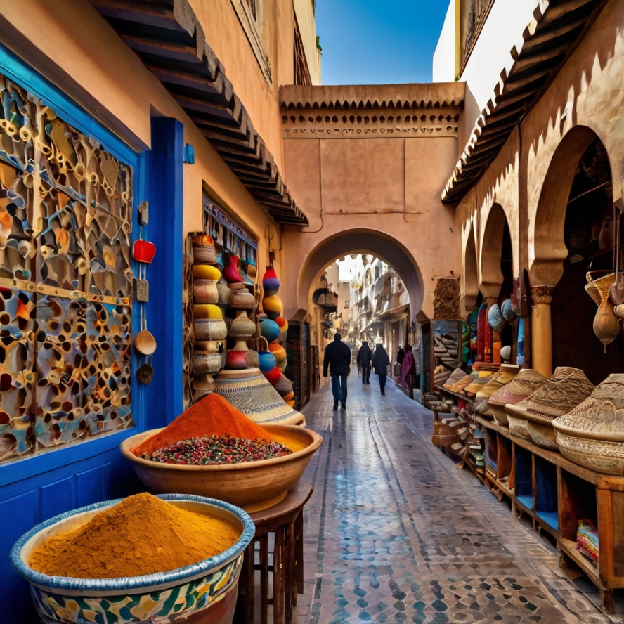 카사블랑카 여행 필수코스 하비스 지구 이미지