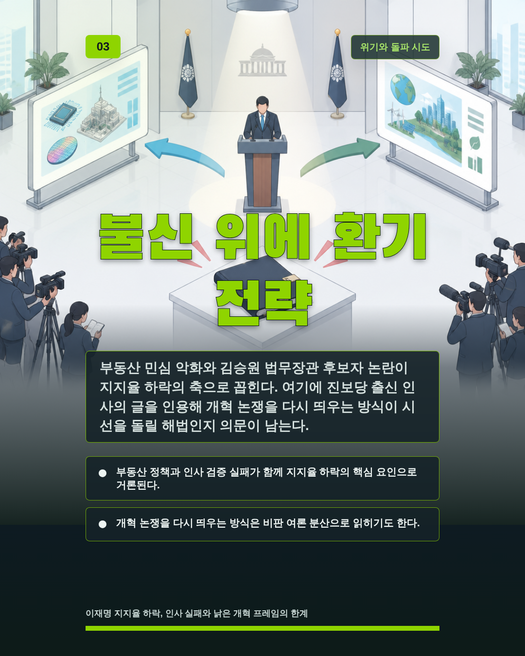 불신 위에 환기 전략