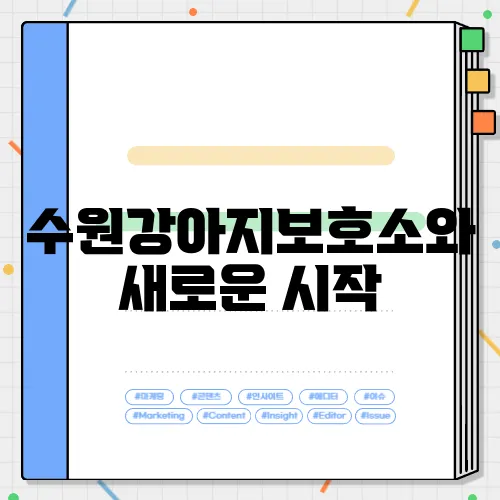 수원강아지보호소와 새로운 시작