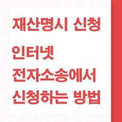 재산명시 신청