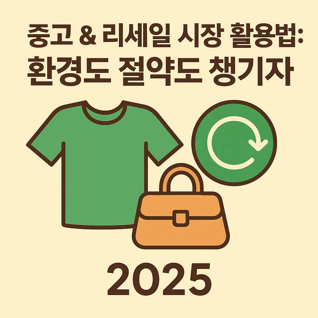 중고 &amp; 리세일 시장 활용법: 2025 환경도 절약도 챙기는 스마트 소비
