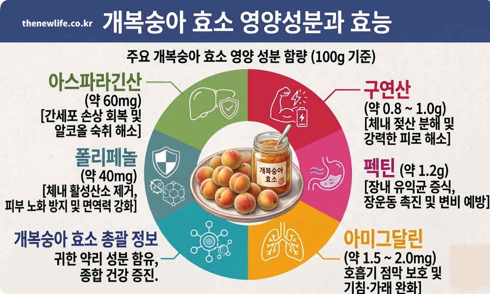 개복숭아 효소 효능 영양성분