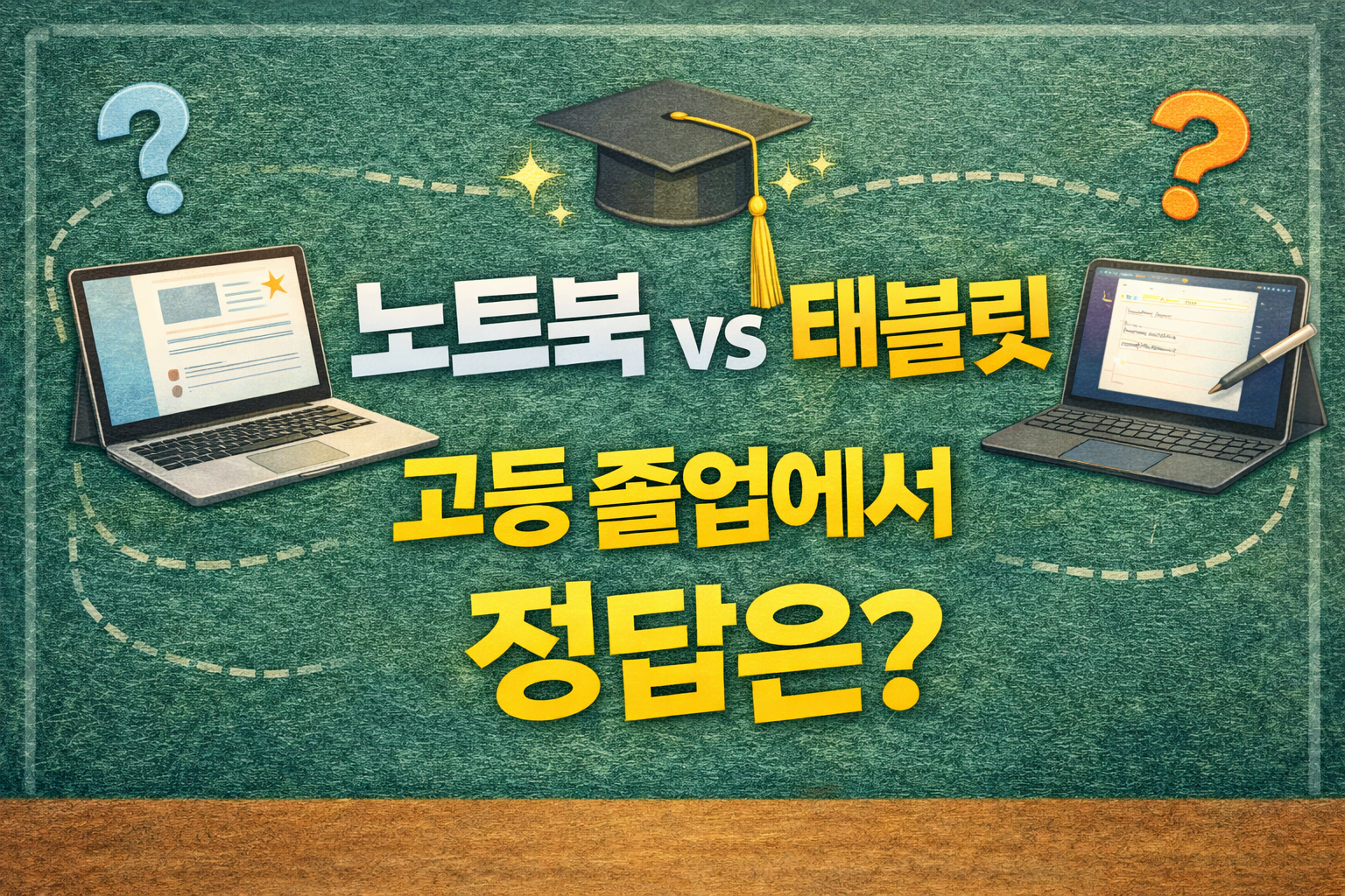 “노트북 vs 태블릿” 고등 졸업에서 정답은?