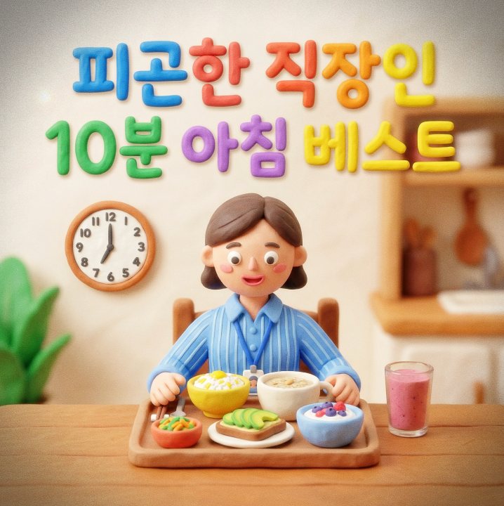 10분 컷 초간단 아침 식단 베스트 6