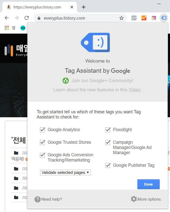 tag assistant