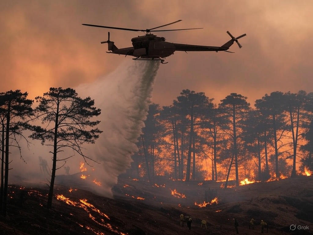 대구 산불 진화 헬기