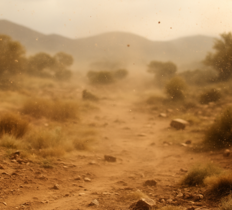 문명 이전의 자연 생성된 미세먼지