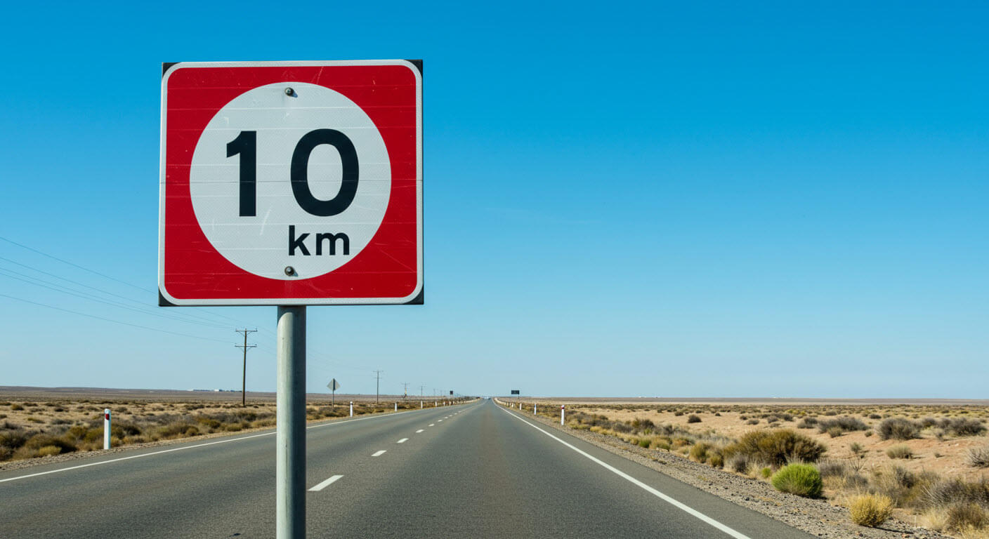 this is showing milestone 10 km