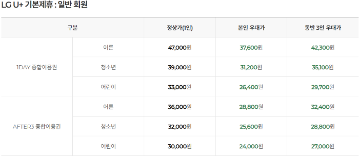 LGU+여행콕미선택회원할인정보