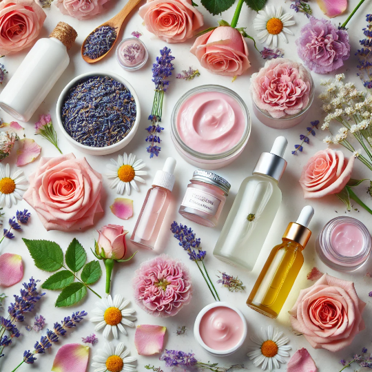 꽃을 활용한 화장품