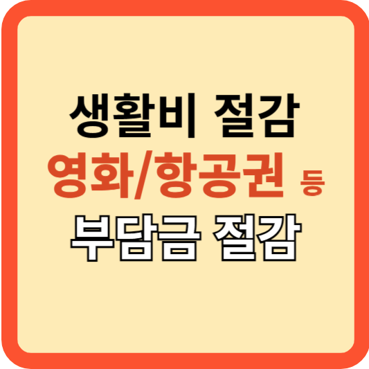 부담금 인하: 영화, 항공권 등 생활비 절감효과!