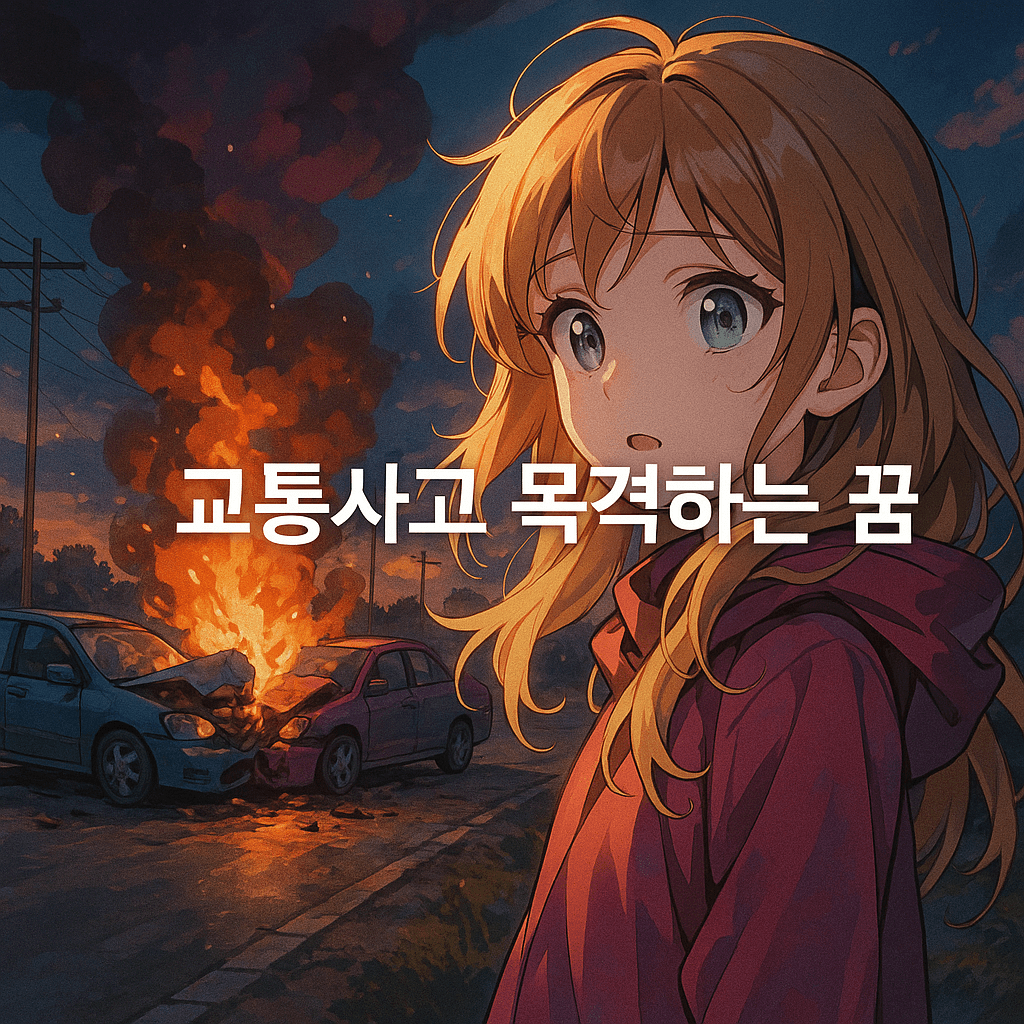 교통사고 목격하는 꿈 해몽