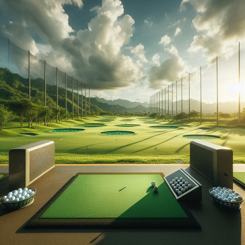 실외골프연습장 배경