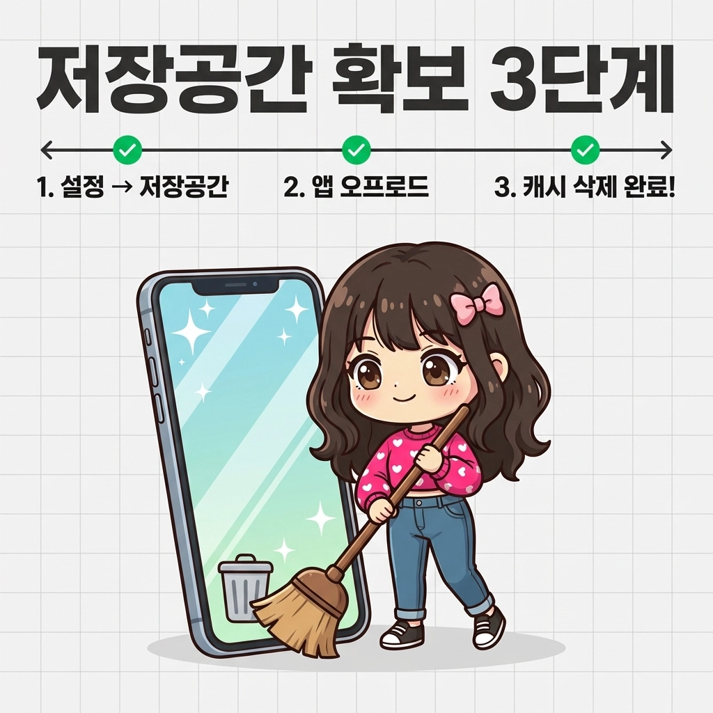 앱 오프로드로 캐시 삭제하기 (데이터는 유지)