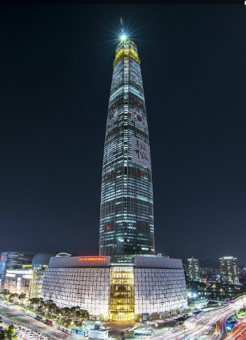 롯데월드타워 야경 사진