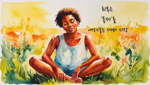 회복은 ‘통제’를 내려놓는 데서 시작됩니다에 관한 그림