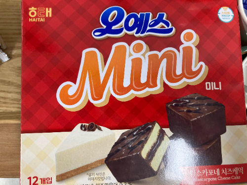 신상과자 오예스 미니 마스카포네 치즈맛 내돈내산 후기