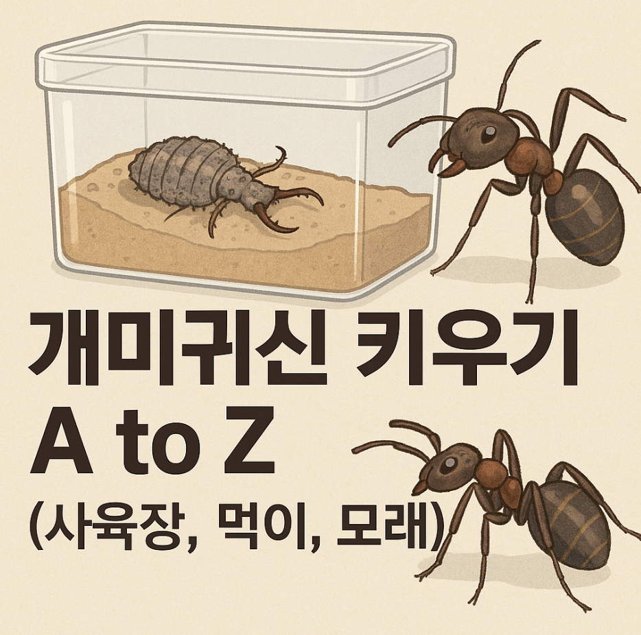 개미귀신 키우기 A to Z (사육장, 먹이, 모래)