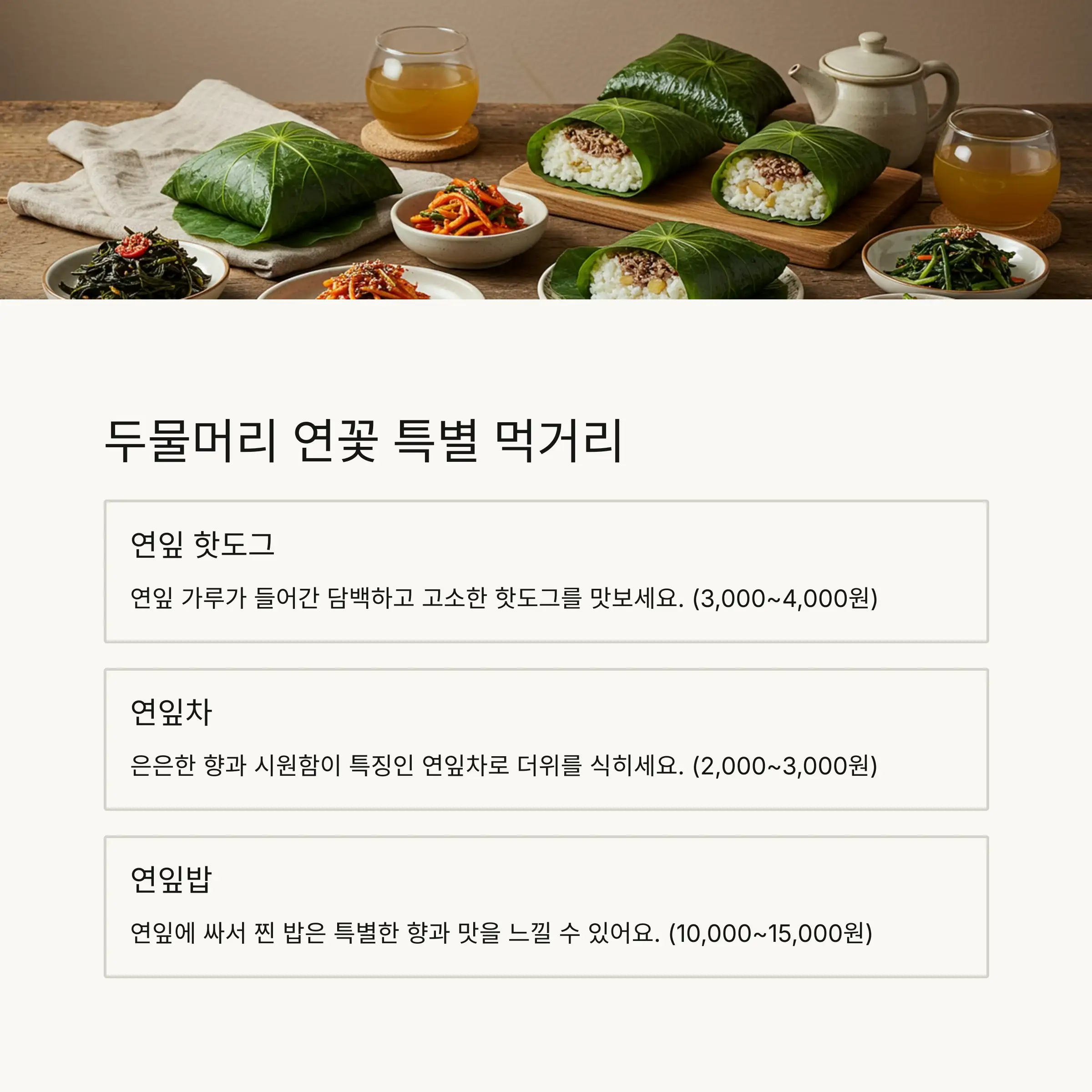 💚 두물머리 연꽃의 특별한 감성