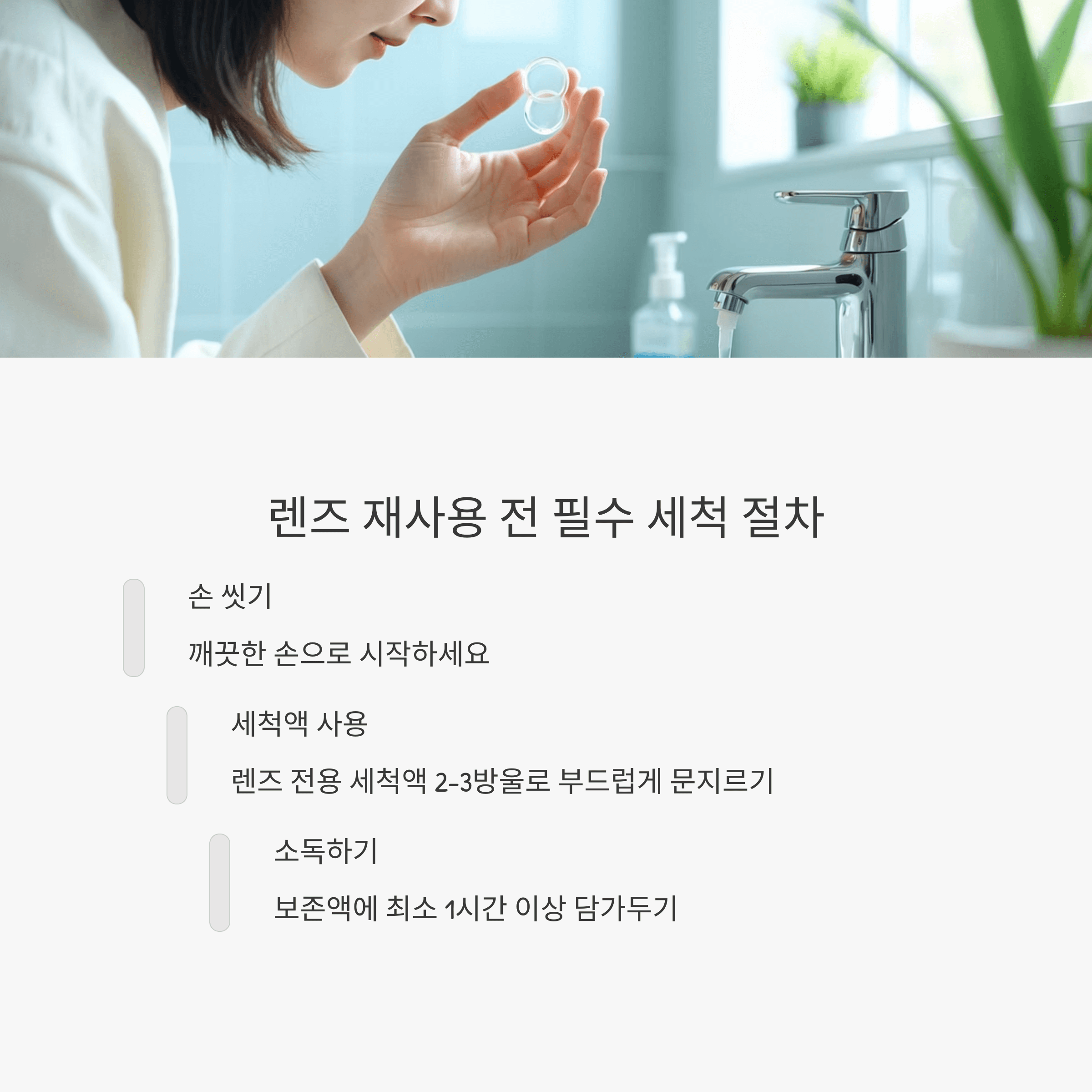 콘택트렌즈 떨어뜨렸을 때 대처방법