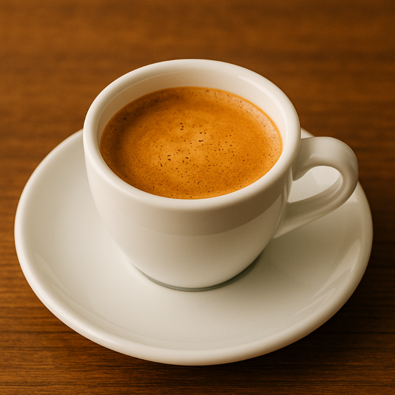 에스프레소 잔과 크레마