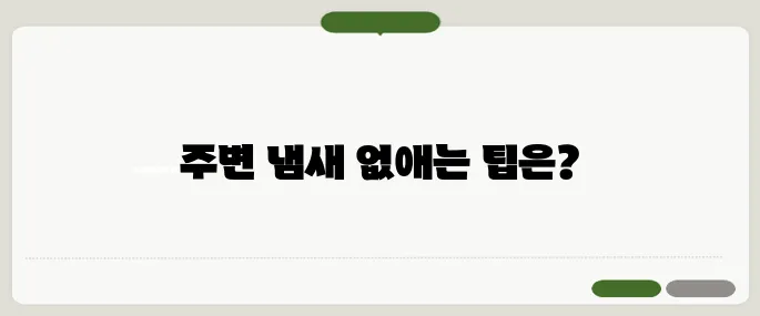 집안 냄새 없애는 방법 냄새 제거 꿀팁