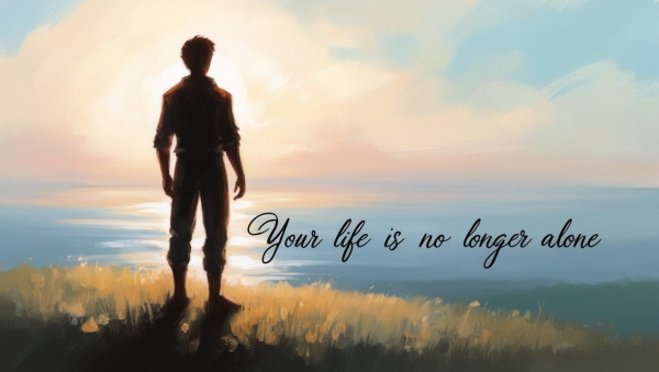 당신의 삶은 더 이상 혼자가 아닙니다에 관한 그림