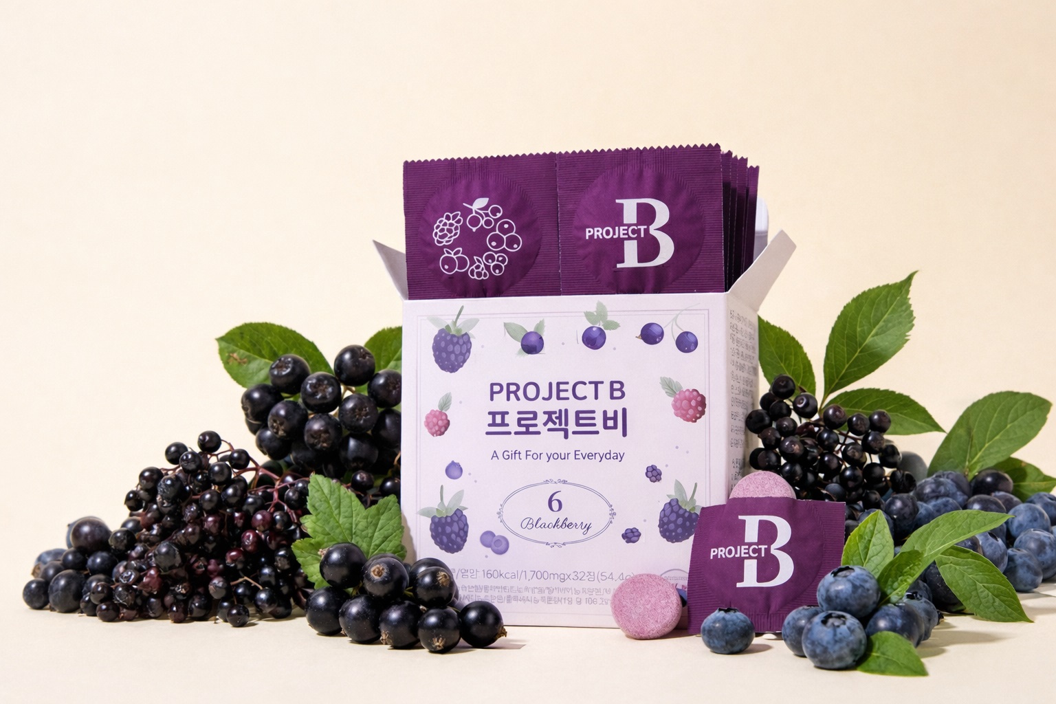 블랙베리 6종 고농축 츄어블 프로젝트비