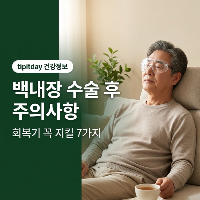 백내장 수술 후 주의사항 정보