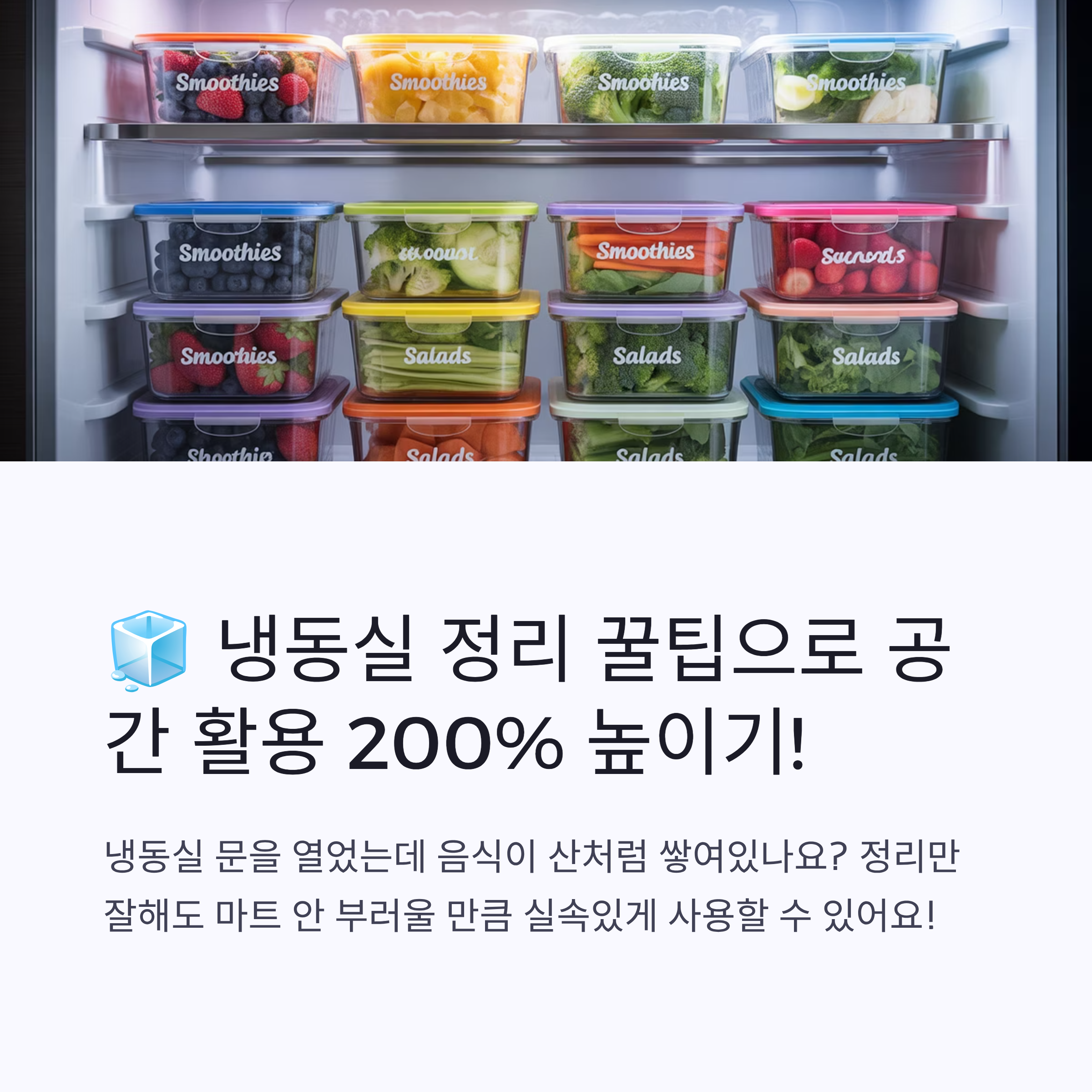냉동실 정리 꿀팁 총정리!
