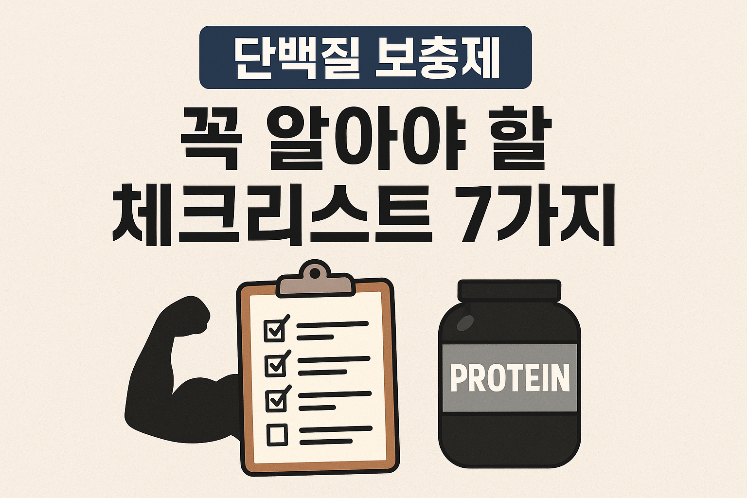 단백질 보충제 구매 전 꼭 알아야 할 체크리스트 7가지