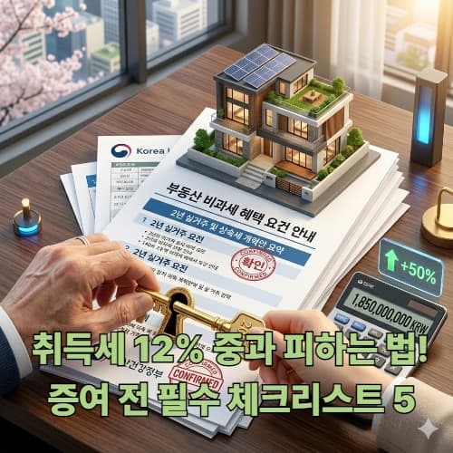 2026 부동산 증여 실무: 조정지역 중과세율과 신고 기한