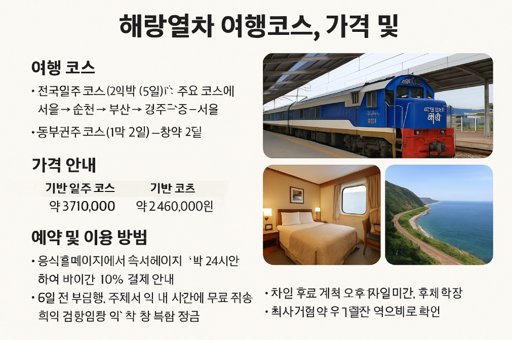 혜랑열차 예약부터 여행코스까지 3분 완벽 가이드