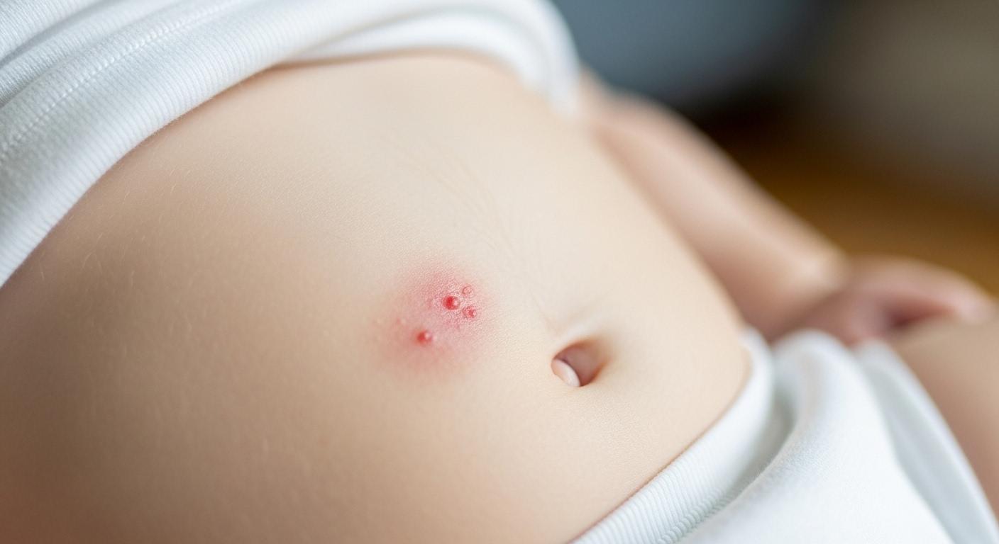 아기 피부 붉은 자국