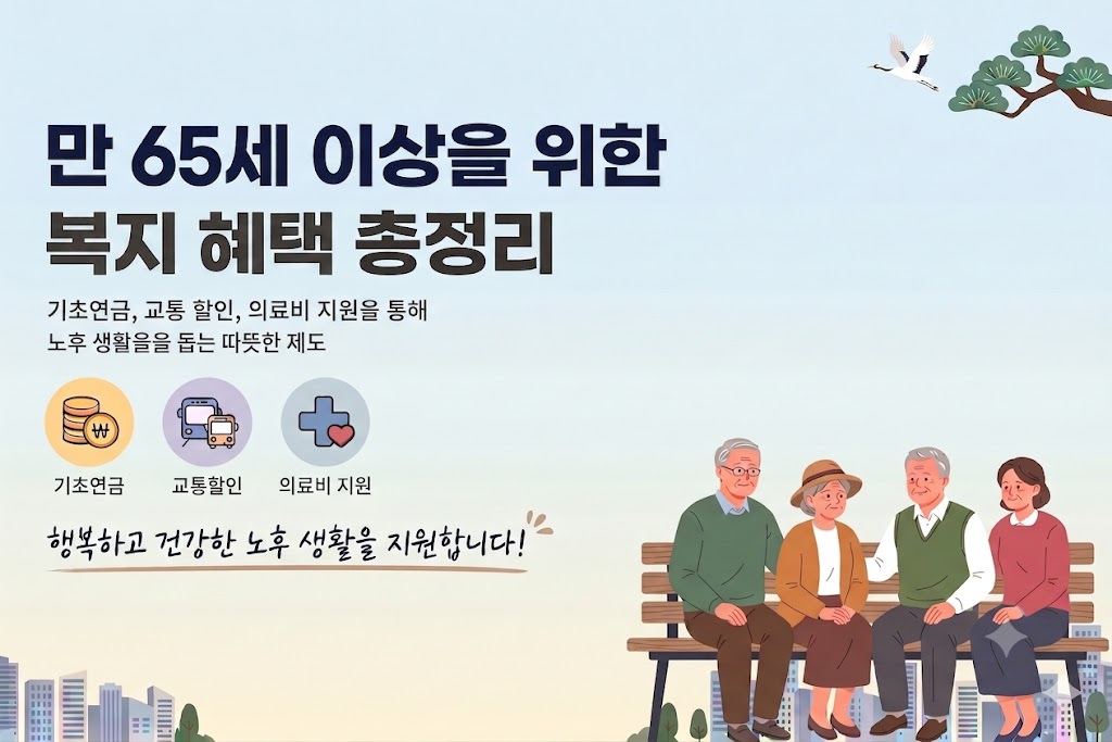 만 65세 이상 복지 혜택 총정리