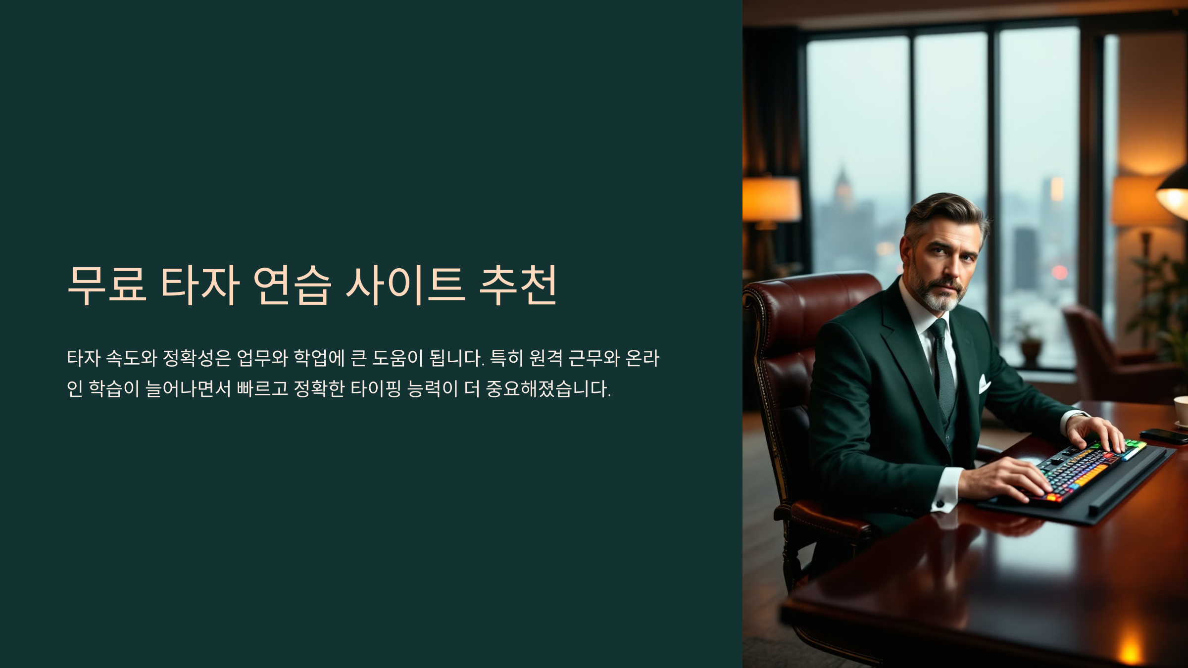 무료 타자 연습 사이트 추천